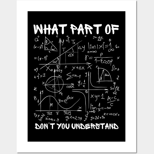 What Part Of Don't You Understand Wall Art by Myartstor 